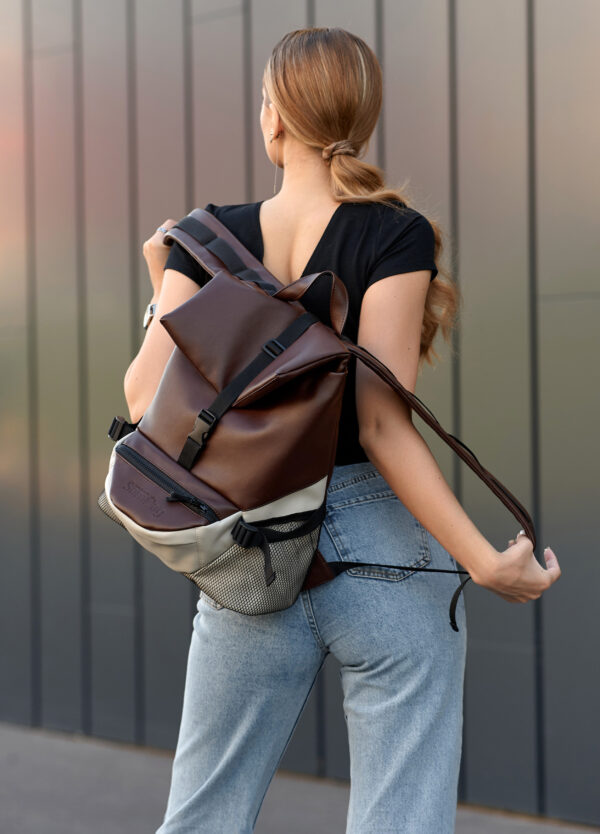 Рюкзак жіночий Sambag ReneDouble шоколадний