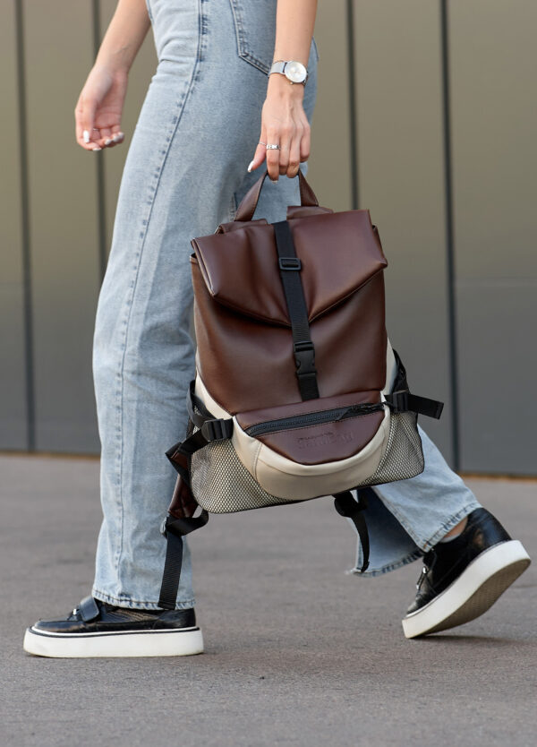 Рюкзак жіночий Sambag ReneDouble шоколадний