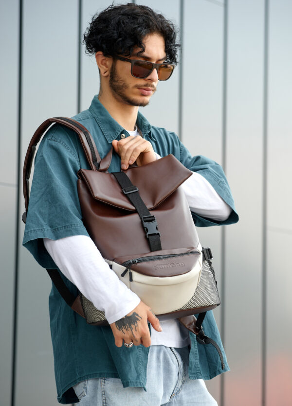 Мужской рюкзак Sambag ReneDouble шоколадный