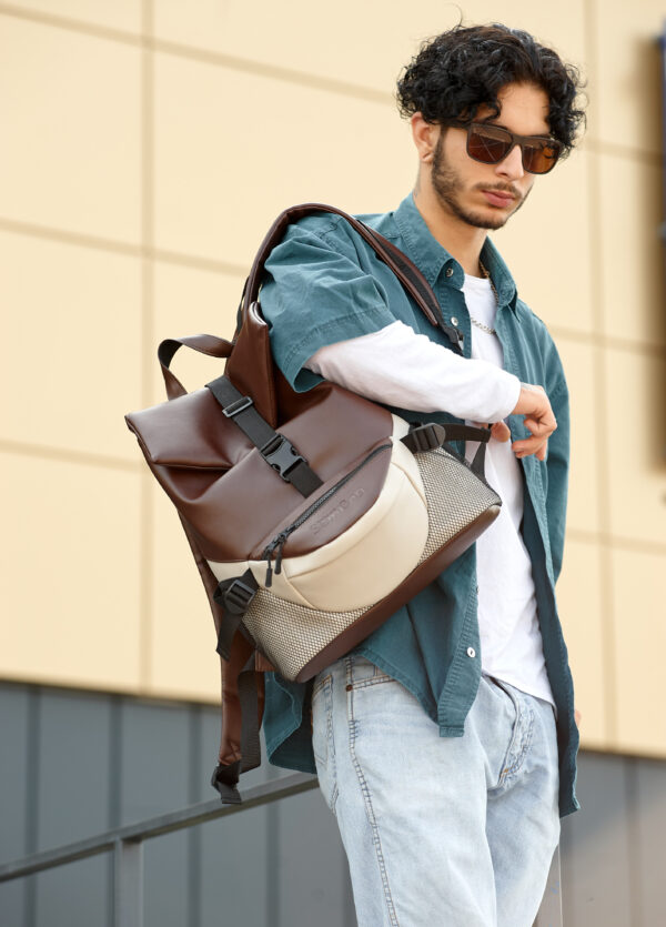 Мужской рюкзак Sambag ReneDouble шоколадный