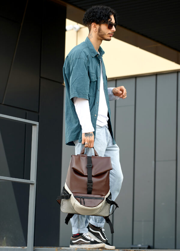 Мужской рюкзак Sambag ReneDouble шоколадный