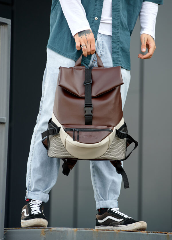 Мужской рюкзак Sambag ReneDouble шоколадный