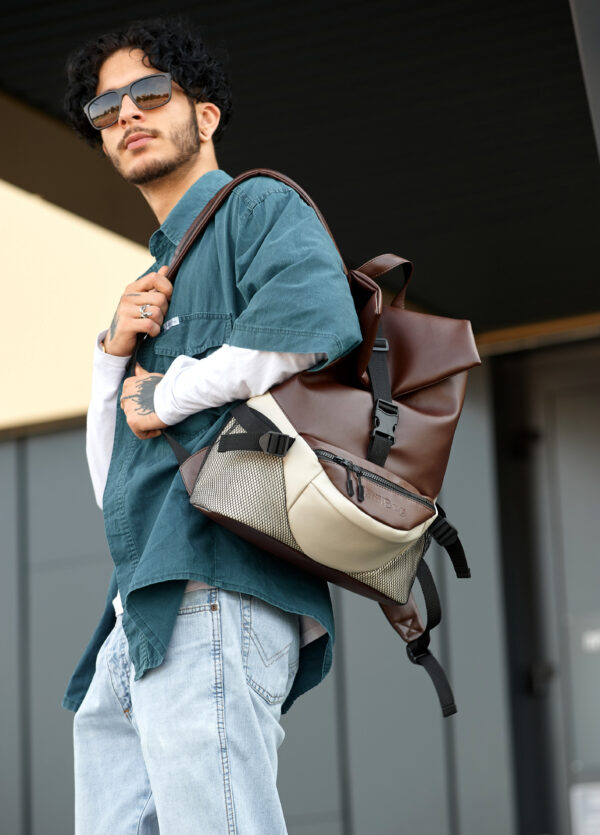 Мужской рюкзак Sambag ReneDouble шоколадный