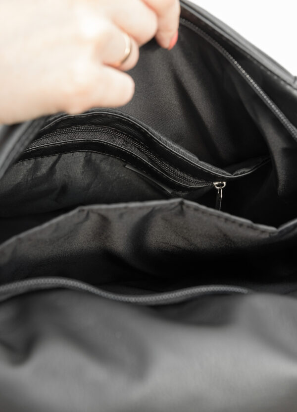 Женский рюкзак Sambag ReneDouble черный с серым