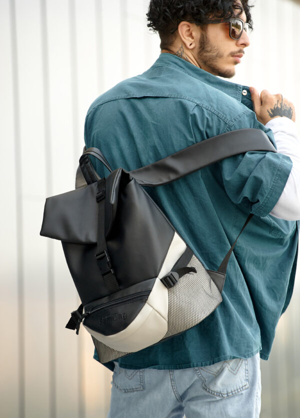 Рюкзак чоловічий Sambag ReneDouble чорний із сірим