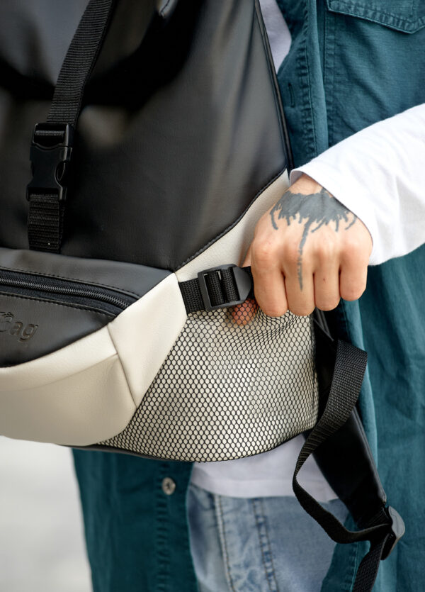 Рюкзак чоловічий Sambag ReneDouble чорний із сірим