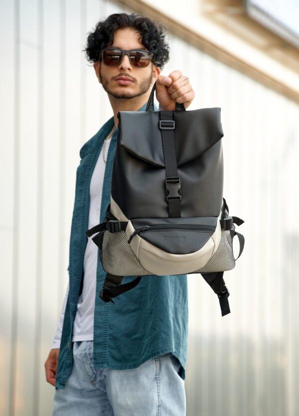 Рюкзак чоловічий Sambag ReneDouble чорний із сірим