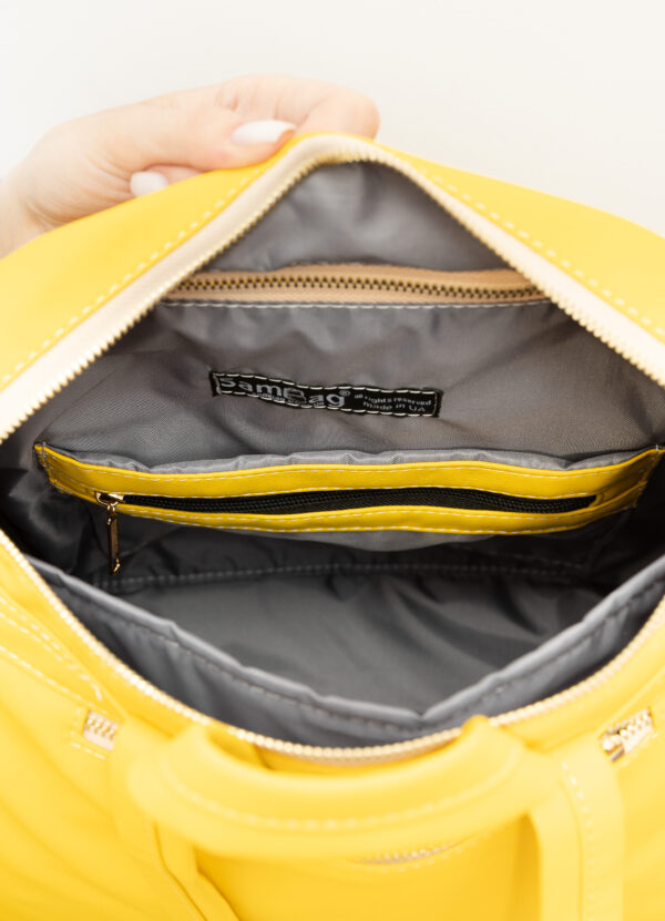 Женский рюкзак-сумка Sambag Trinity желтая