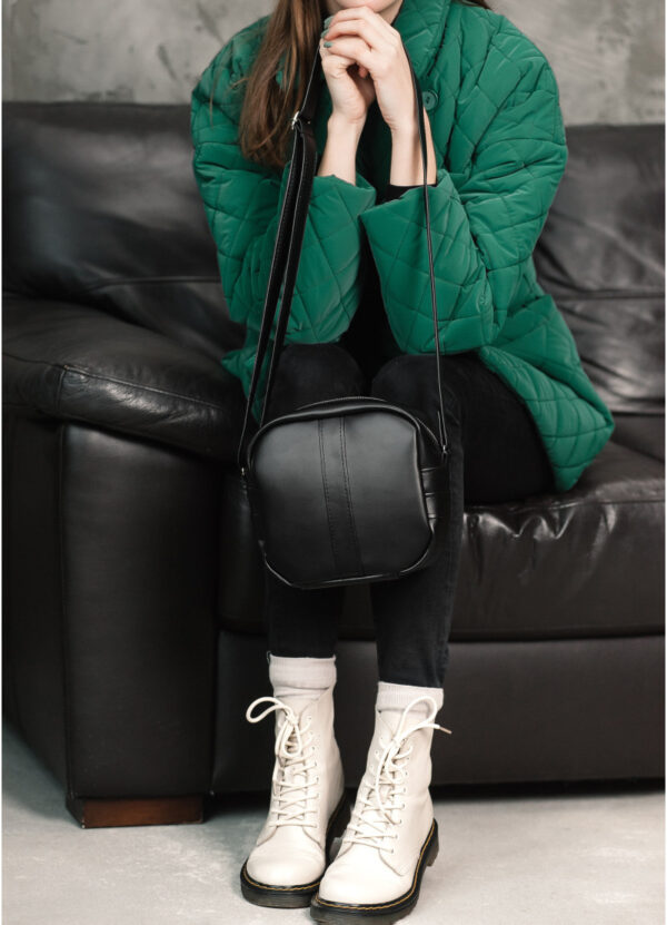 Сумка кросс-боди женская квадратная Sambag Bale SQS черная