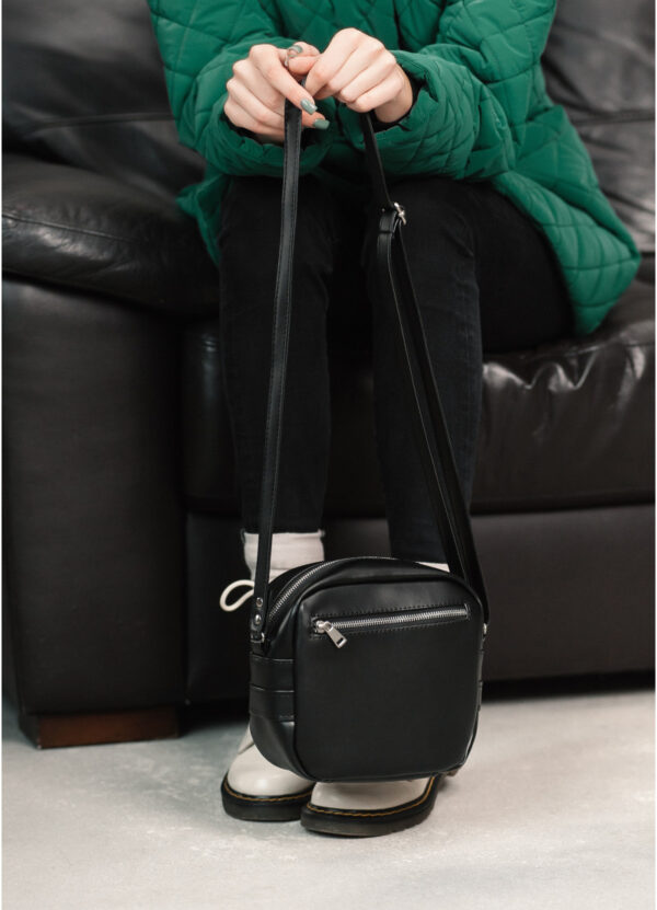 Сумка кросс-боди женская квадратная Sambag Bale SQS черная