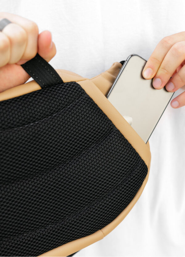 Сумка-бананка мужская Sambag Dynamicdart бежевая