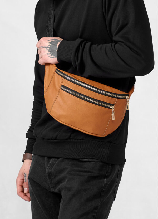 Бананка мужская большая Sambag Tirso Max коричневая