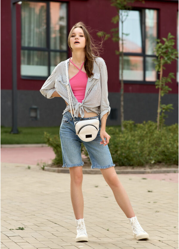 Сумка крос-боді жіноча Sambag Sofi біла