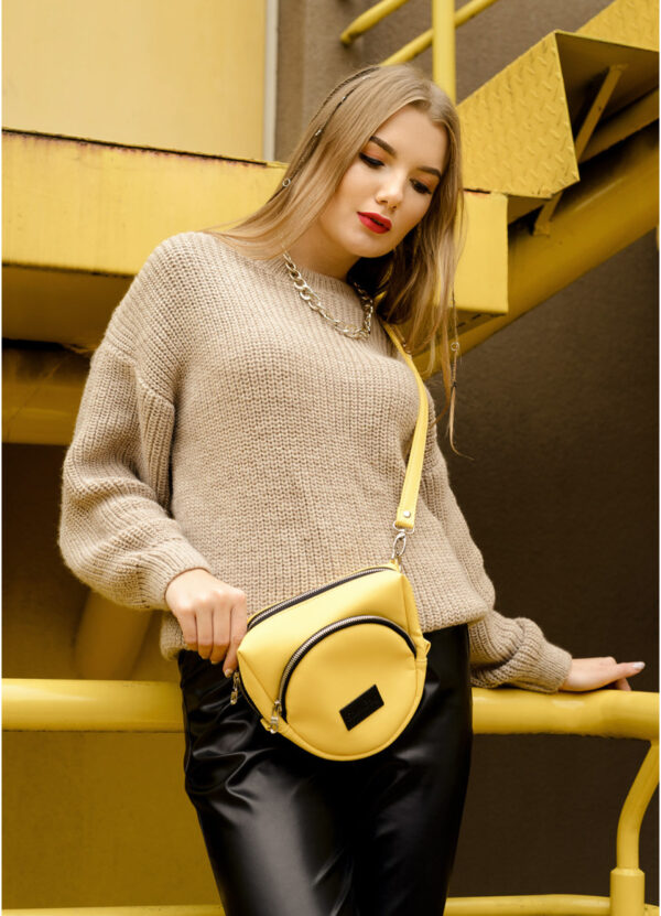 Сумка крос-боді жіноча Sambag Sofi жовта