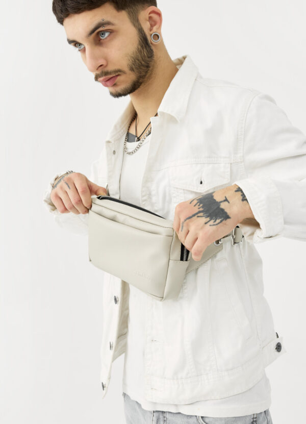 Бананка мужская прямоугольная Sambag Harvi серая