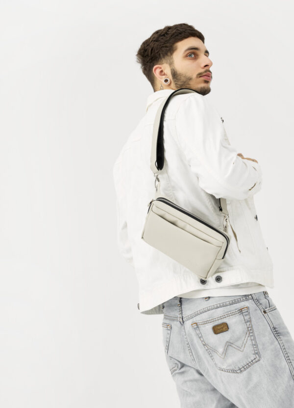 Бананка мужская прямоугольная Sambag Harvi серая