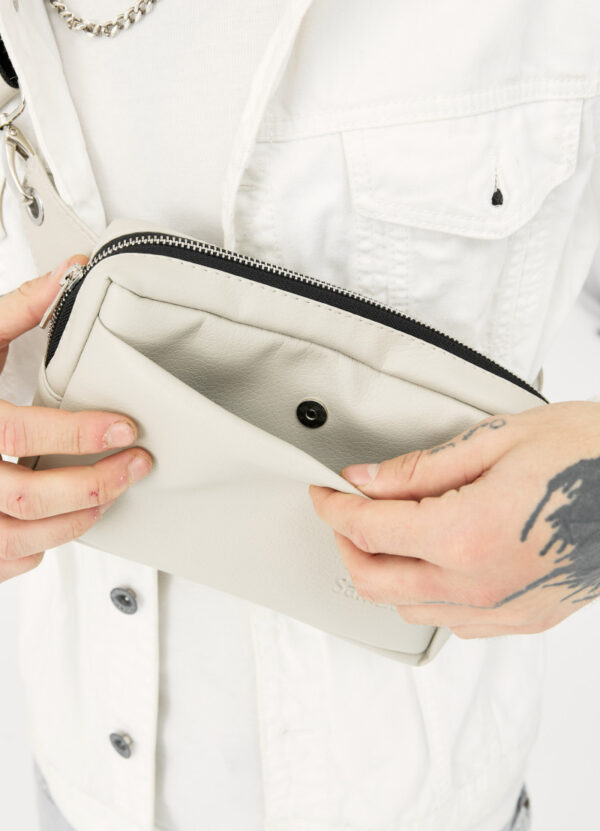 Бананка мужская прямоугольная Sambag Harvi серая