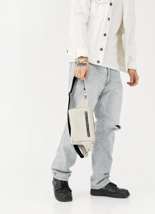 Бананка мужская прямоугольная Sambag Harvi серая