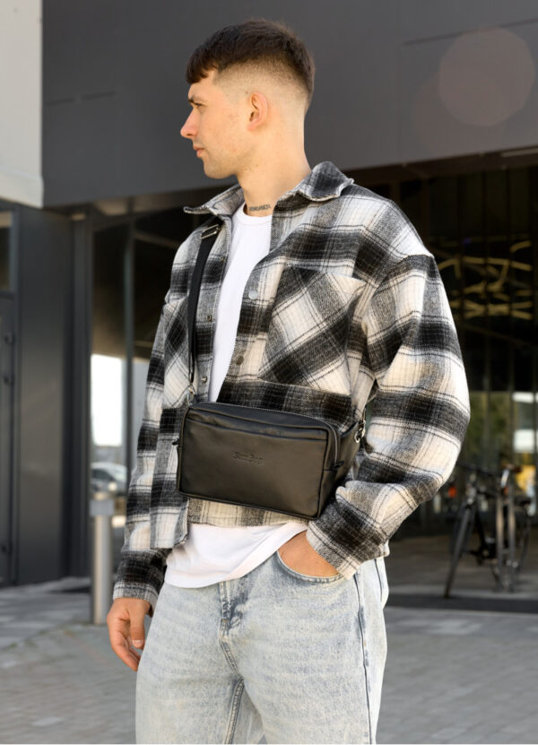 Бананка мужская прямоугольная Sambag Harvi черная