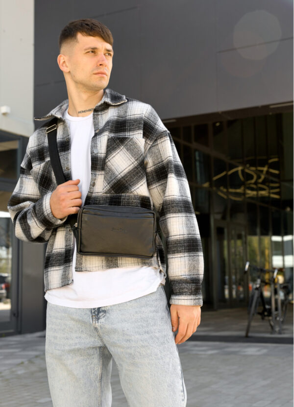 Бананка мужская прямоугольная Sambag Harvi черная