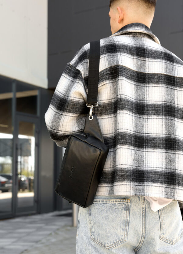 Бананка мужская прямоугольная Sambag Harvi черная