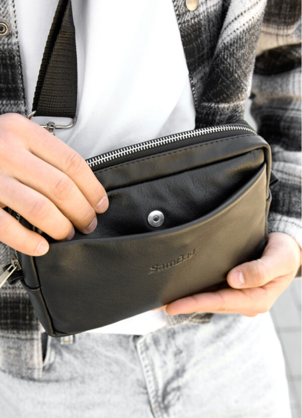 Бананка мужская прямоугольная Sambag Harvi черная