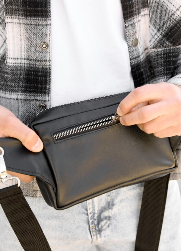 Бананка мужская прямоугольная Sambag Harvi черная