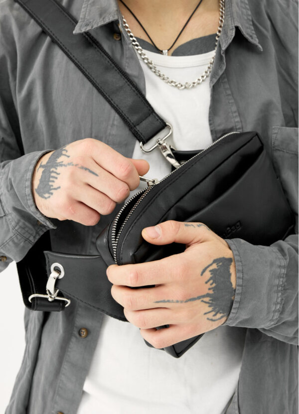 Бананка мужская прямоугольная Sambag Harvi черная