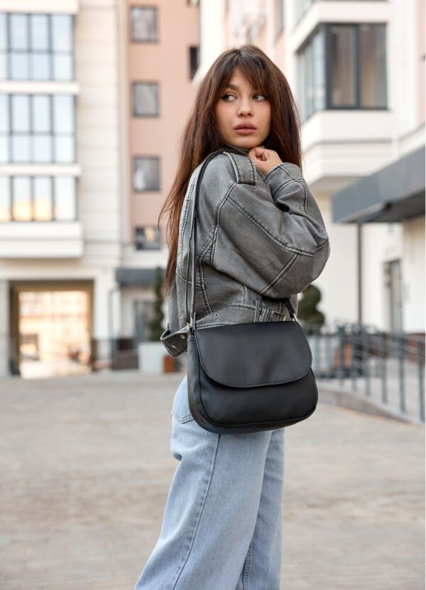 Сумка крос-боді жіноча Sambag Rose Bzn чорна