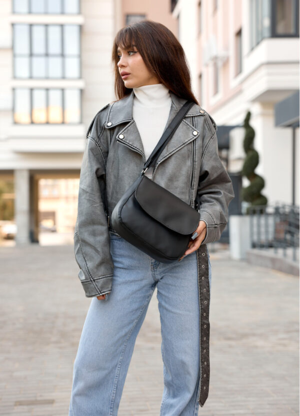 Сумка крос-боді жіноча Sambag Rose Bzn чорна