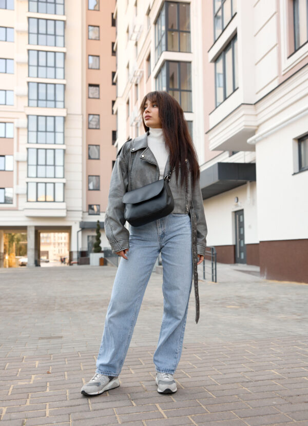 Сумка крос-боді жіноча Sambag Rose Bzn чорна