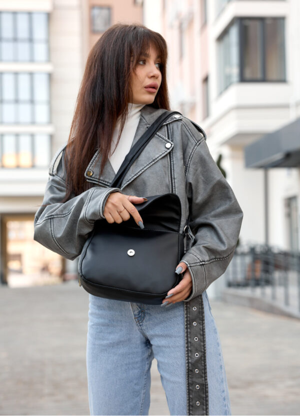 Сумка крос-боді жіноча Sambag Rose Bzn чорна