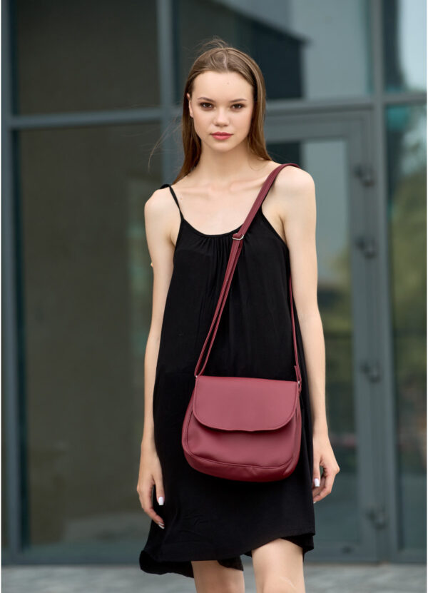 Сумка кросс-боди женская Sambag Rose Bzn бордовая