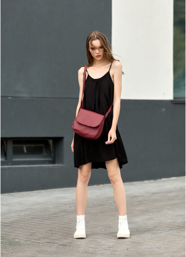 Сумка кросс-боди женская Sambag Rose Bzn бордовая