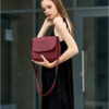 Сумка кросс-боди женская Sambag Rose Bzn бордовая
