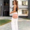 Сумка кросс-боди женская Sambag Rose Bzn пудровая