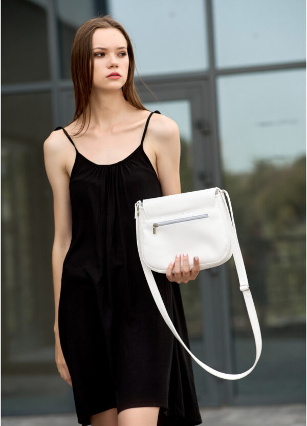 Сумка крос-боді жіноча Sambag Rose Bzn біла