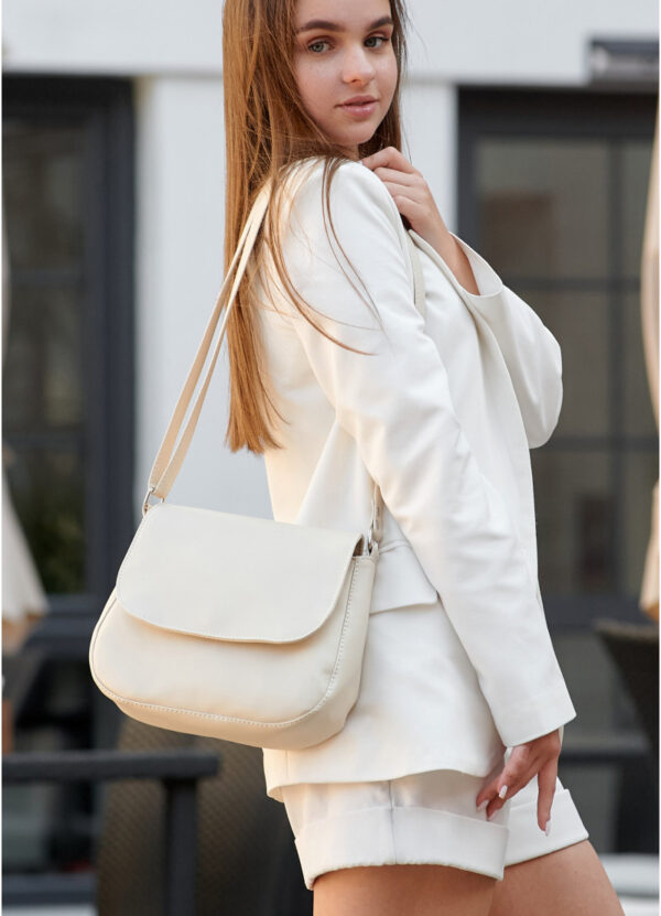 Сумка кросс-боди женская Sambag Rose Bzn бежевая