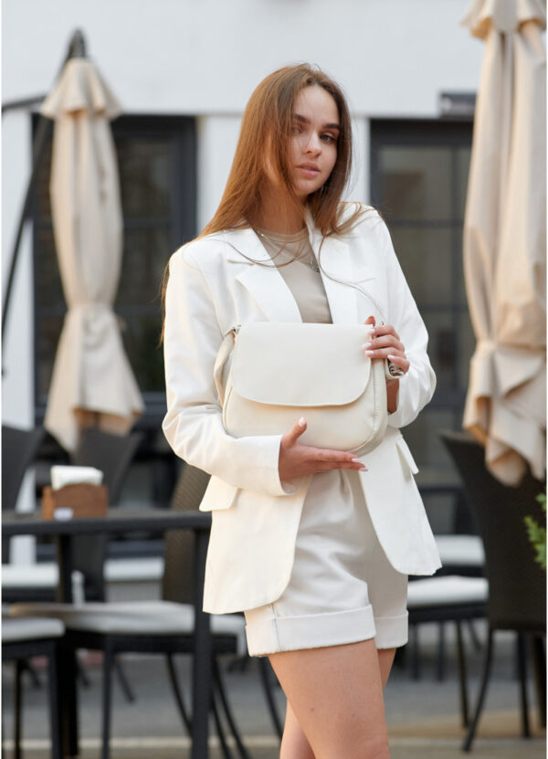 Сумка кросс-боди женская Sambag Rose Bzn бежевая