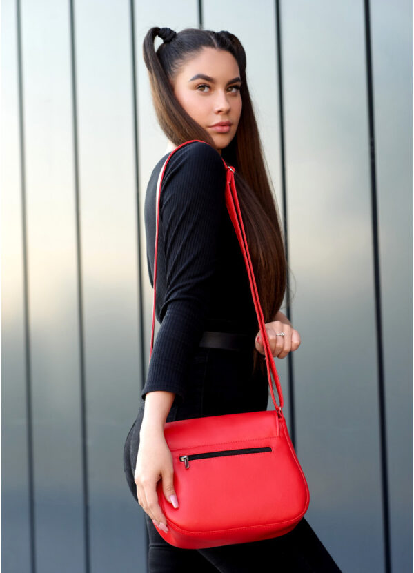 Сумка крос-боді жіноча Sambag Rose Bzn червона