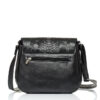 Сумка кросс-боди женская Sambag Rose Bzn черная крокодил
