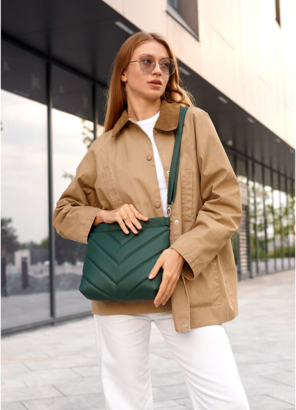 Сумка крос-боді жіноча Sambag Rose зелена