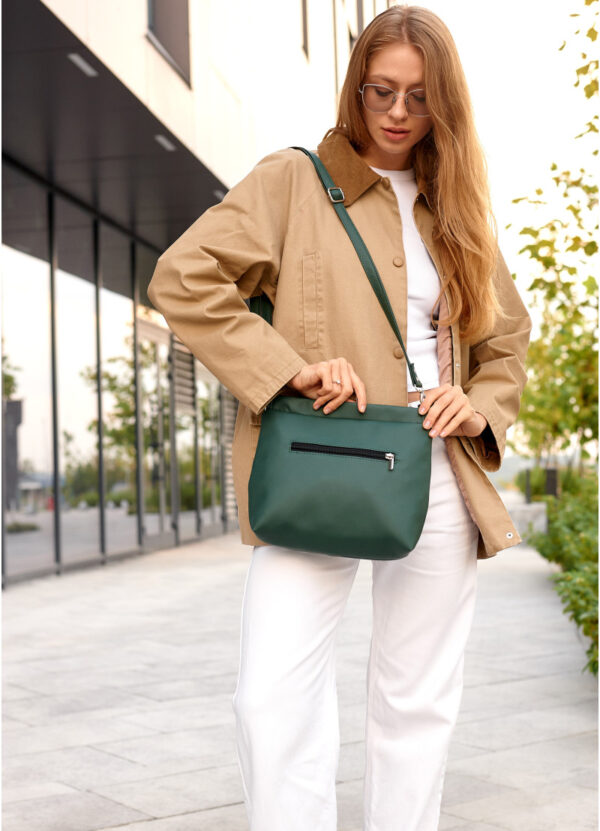 Сумка крос-боді жіноча Sambag Rose зелена