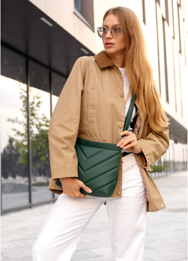 Сумка крос-боді жіноча Sambag Rose зелена