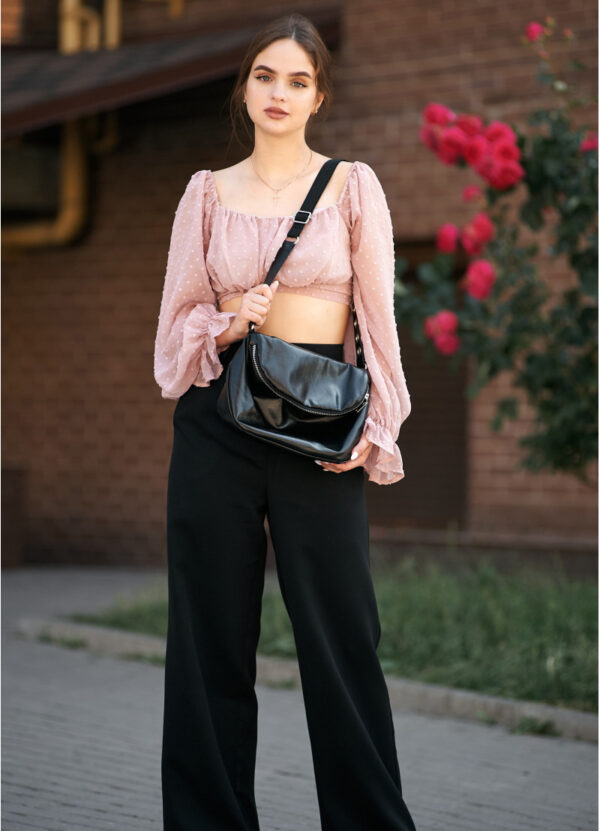 Сумка крос-боді жіноча Sambag Milano чорна