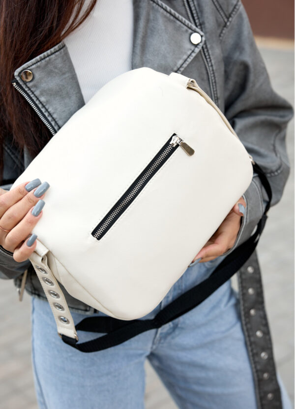 Сумка крос-боді жіноча Sambag Milano молочна