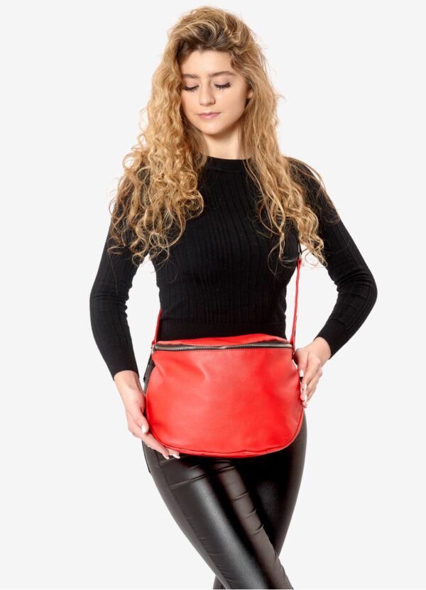 Сумка крос-боді жіноча Sambag Milano червона