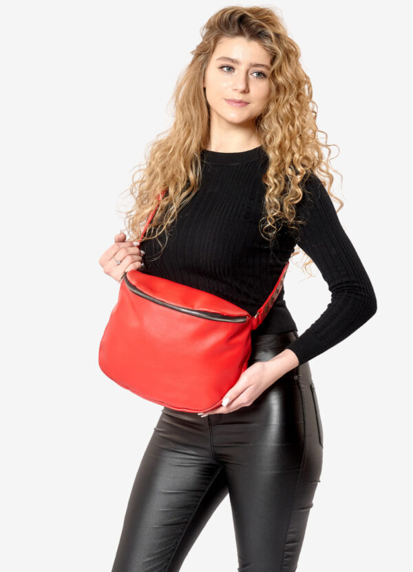 Сумка крос-боді жіноча Sambag Milano червона