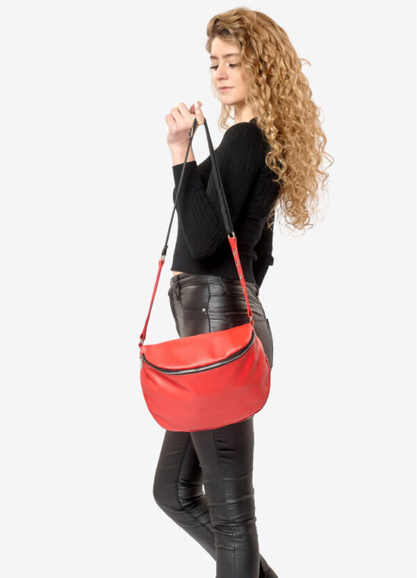 Сумка крос-боді жіноча Sambag Milano червона