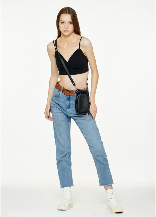 Сумка для телефона женская Sambag черная